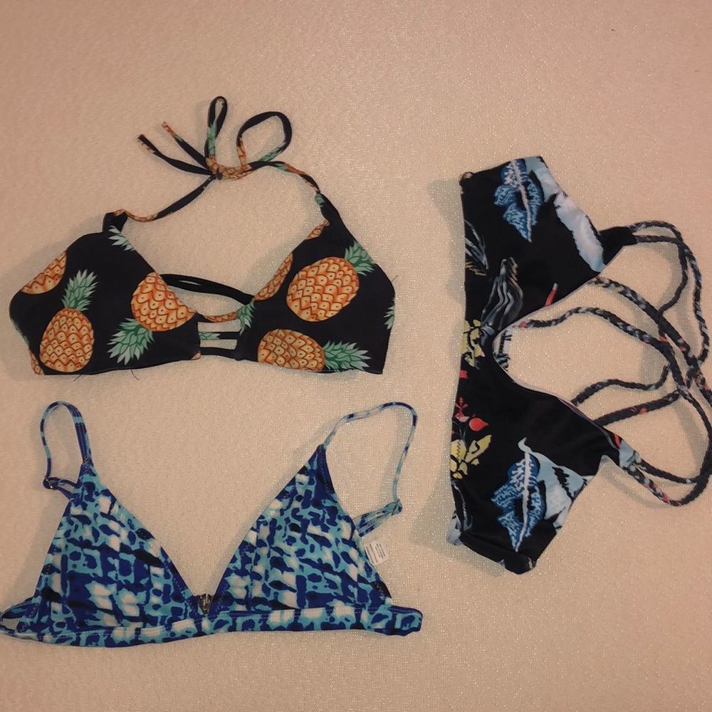 3 small bathing suit tops (Cupshe)